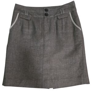Banana Republic Gray A-Line Skirt